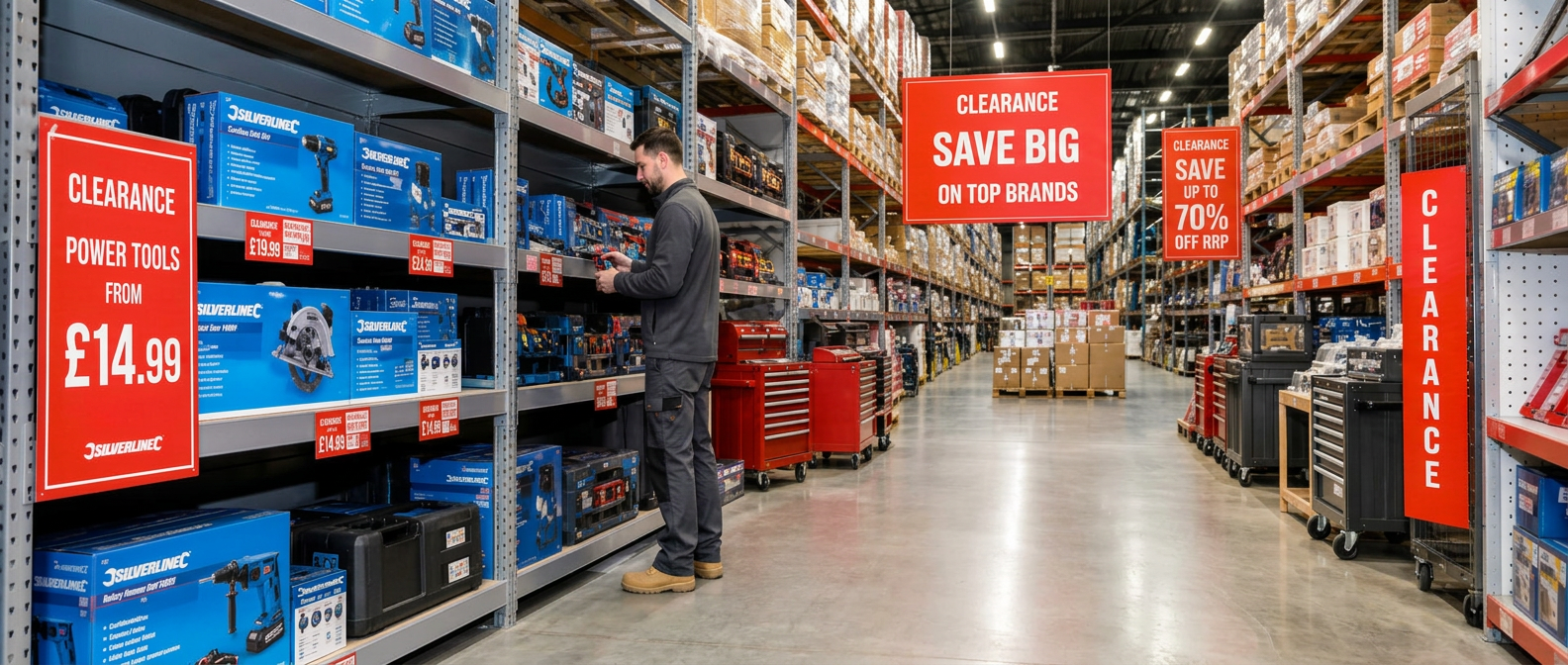 Professional workshop with red tool storage and organised hardware